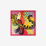 CREATION OF THE UNIVERSE - THE DRAGON RUBY POCHE SQUARE