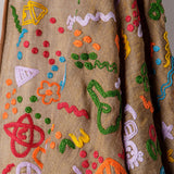 CREATION OF THE UNIVERSE DORI EMBROIDERY STOLE - SAND