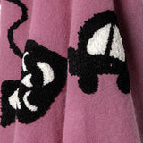 CREATION OF THE UNIVERSE TUFTED STOLE - AMETHYST