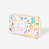 VERTO LONG ZIP WALLET - COU - COSMIC LATTE