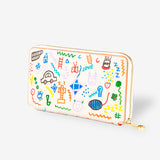 VERTO LONG ZIP WALLET - COU - COSMIC LATTE